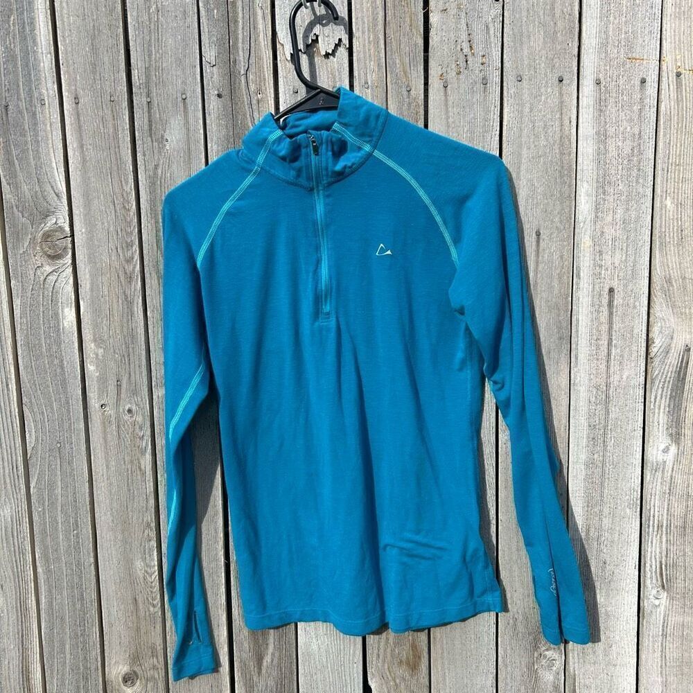 Merino Blend athletic top half zip size small